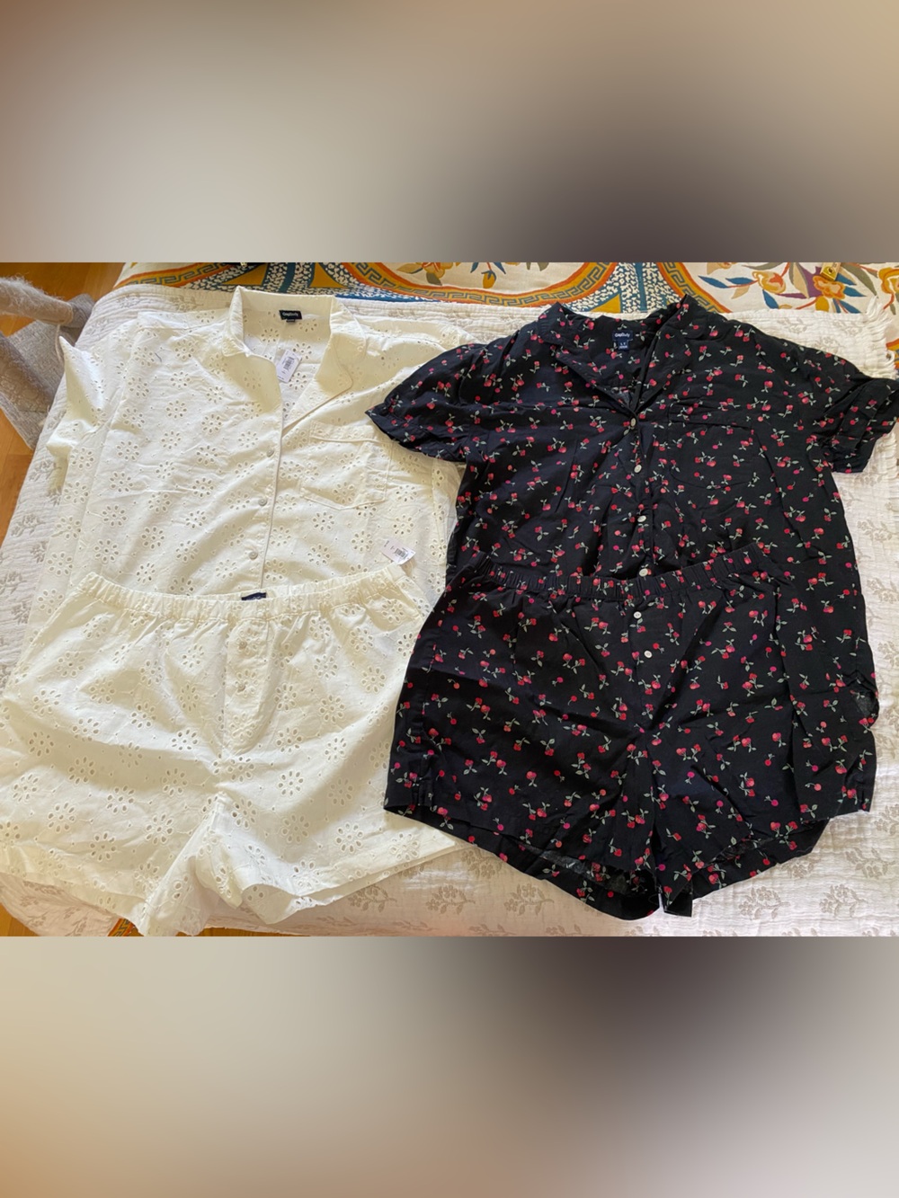 2 Sets GapBody PJ Short Sets, Size Large Tall
